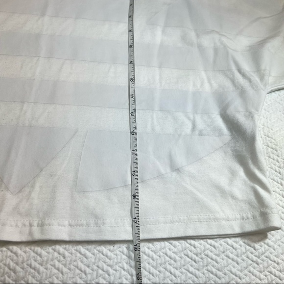 𝅺NWOT Adidas Originals LGR Logo Tee White Cropped Size XS - Picture 10 of 13